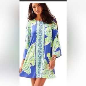 Lilly Pulitzer dress Ophelia swing split sleeve Dress L